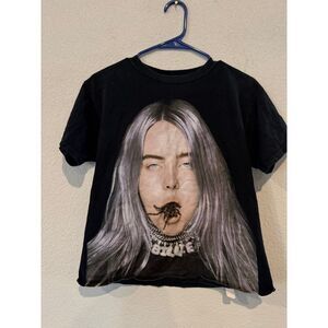 Billie Eilish You Should See Me In A Crown Graphic T-Shirt Band Merch XS‎ Black